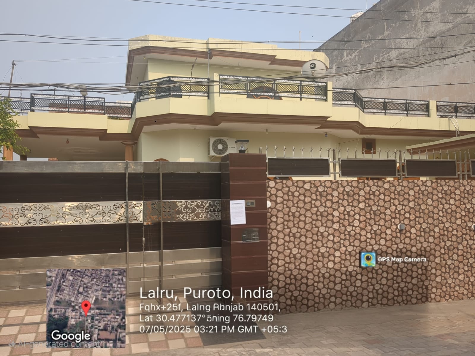 Individual House for Sale in shiv Mandir colony Lalru, Lalru