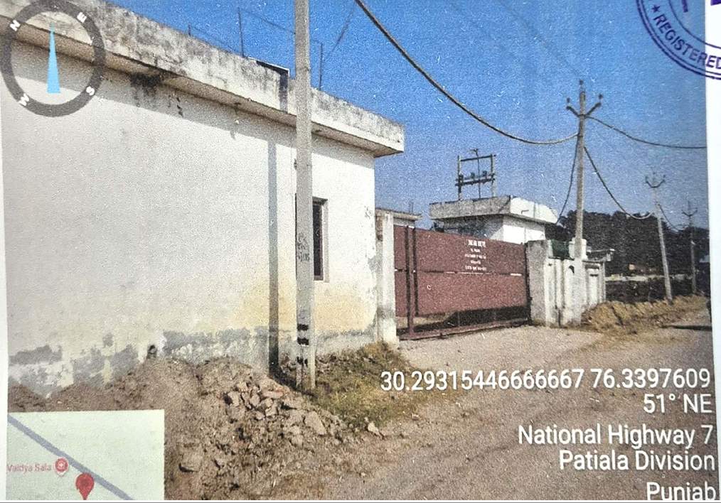 13977 square feet Industrial Plot with Factory Building for sale in Patiala