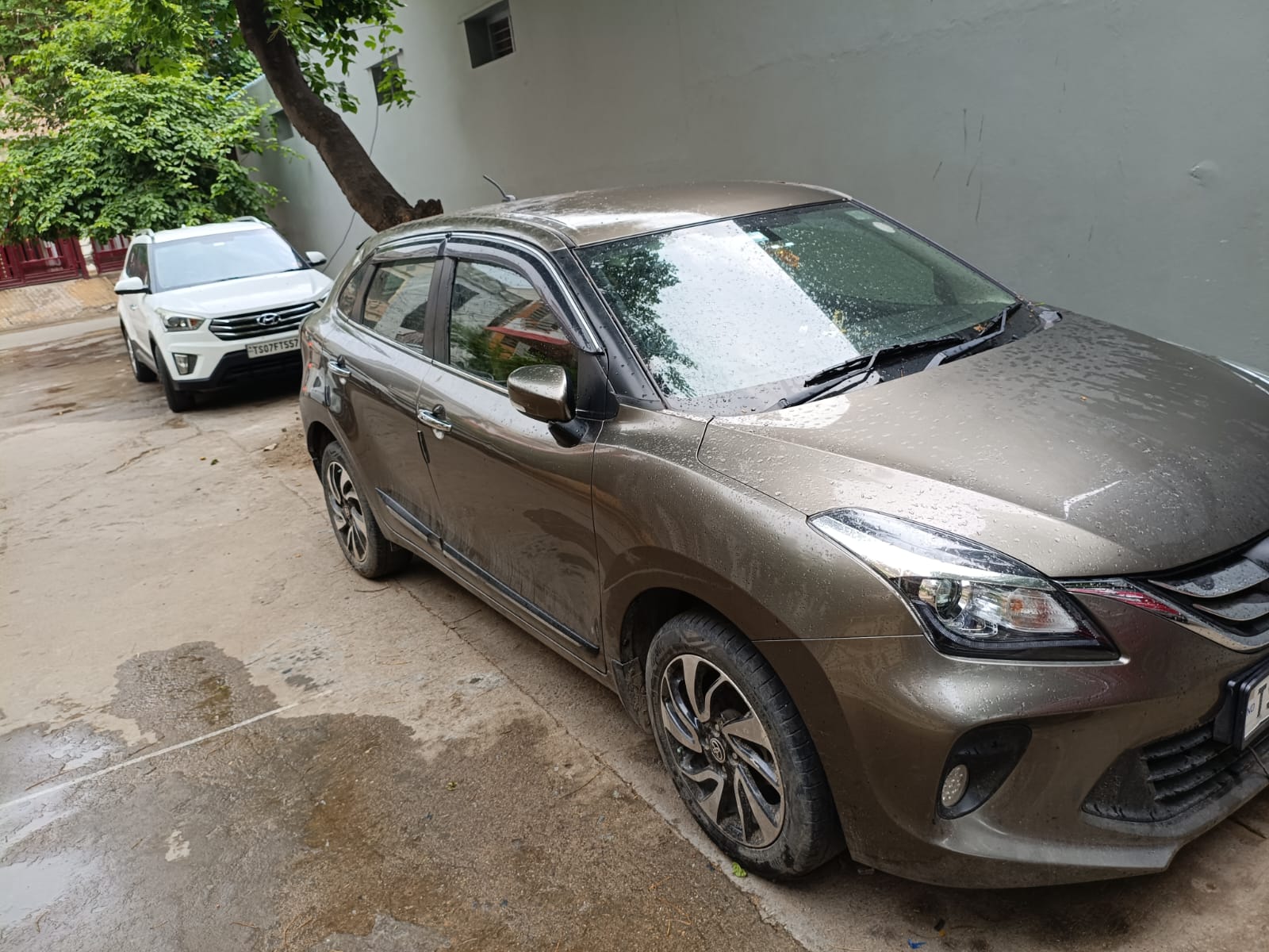Toyota Glanza Color: GAMING GREY FUEL PETROL REGD 13/01/2022 for Sale in Hyderabad