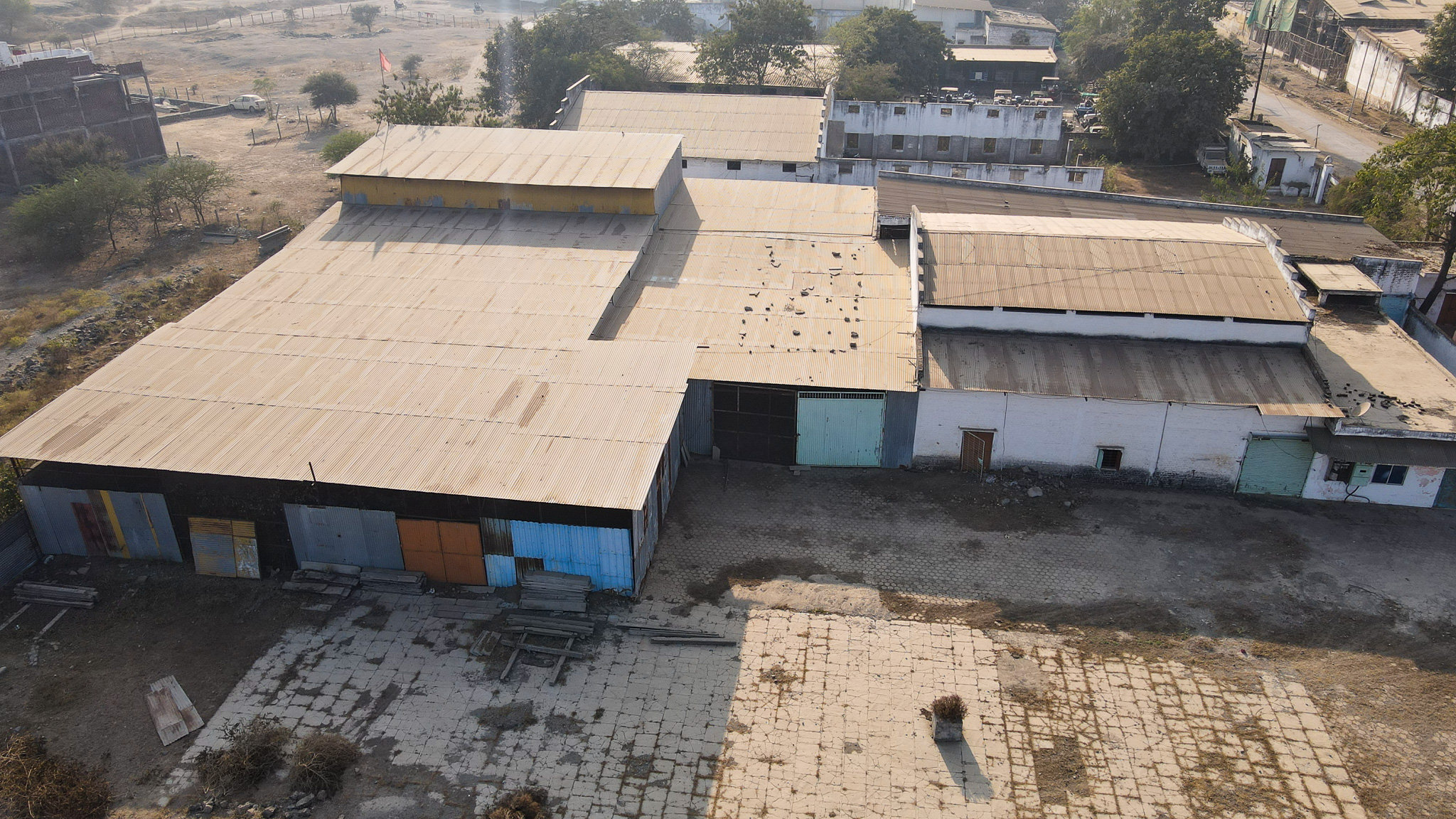 Industrial Plot with Factory Building for Sale in Industrial Area Khandwa, Khandwa