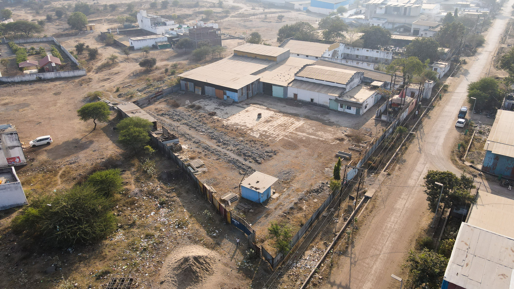 Industrial Plot with Factory Building for Sale in Industrial Area Khandwa, Khandwa