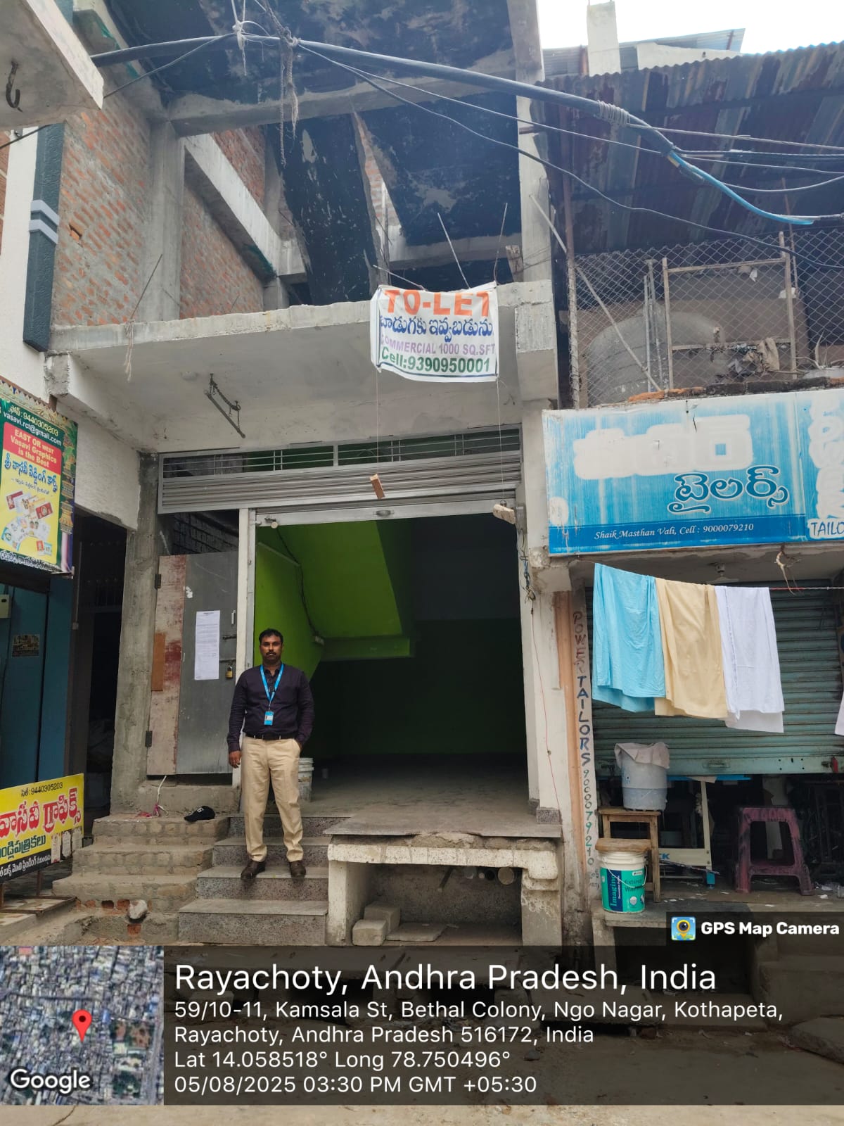 Shops for Sale in land and building in SY 675/2B1 DNO 58/150 AND 58/151 WARD NO 58 BHATTU STREET, RAYACHOTI, Chennamukkapalle