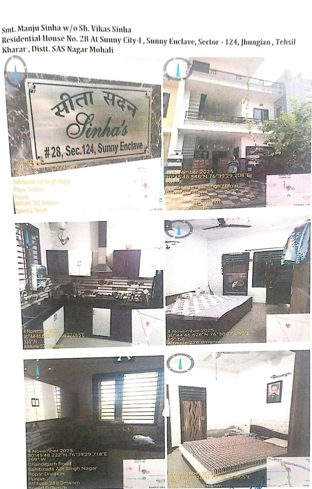 3BHK Individual House for Sale in sunny enclave sector 124 jhungian tehsil Kharar distt SAS Nagar Mohali, Kharar