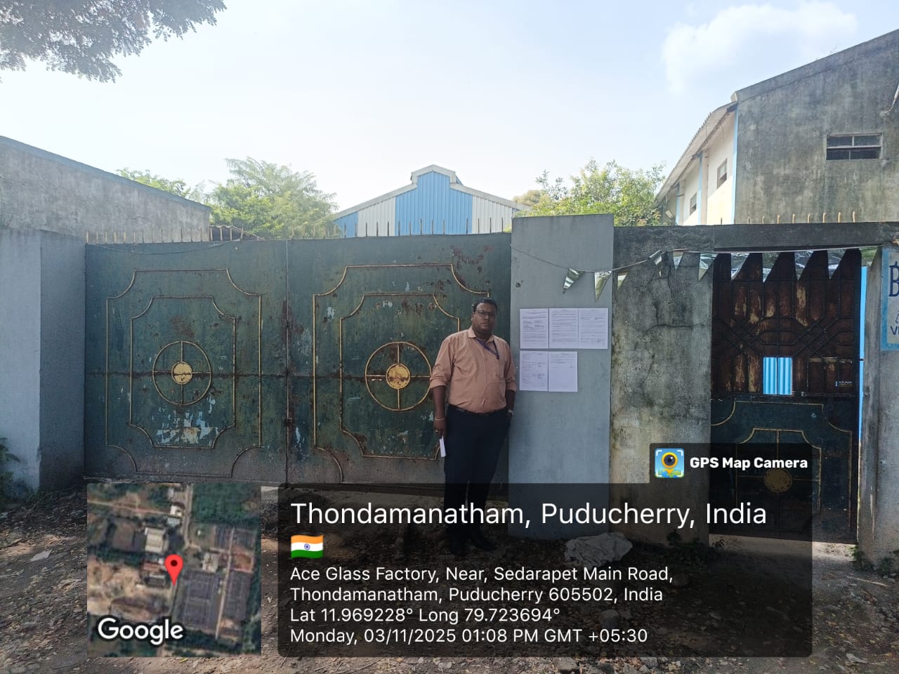Industrial Plot with Factory Building for Sale in THUTHIPET