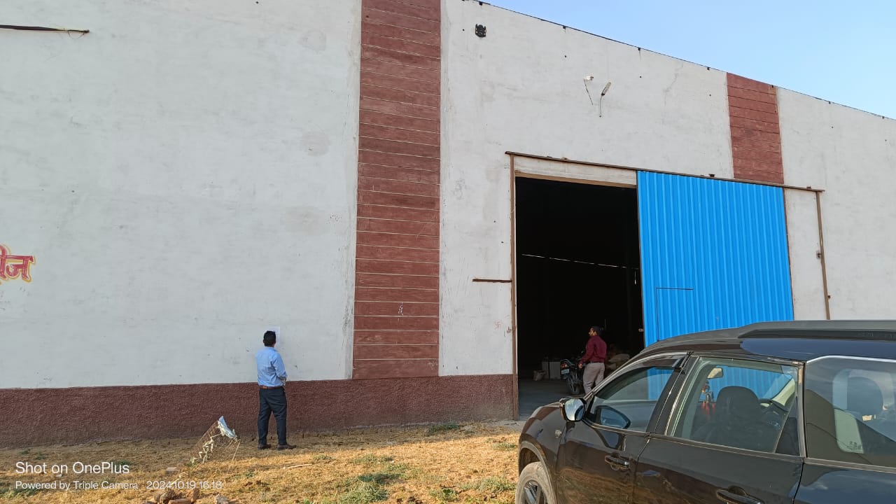 Industrial Plot with Factory Building for Sale in Sujangarh