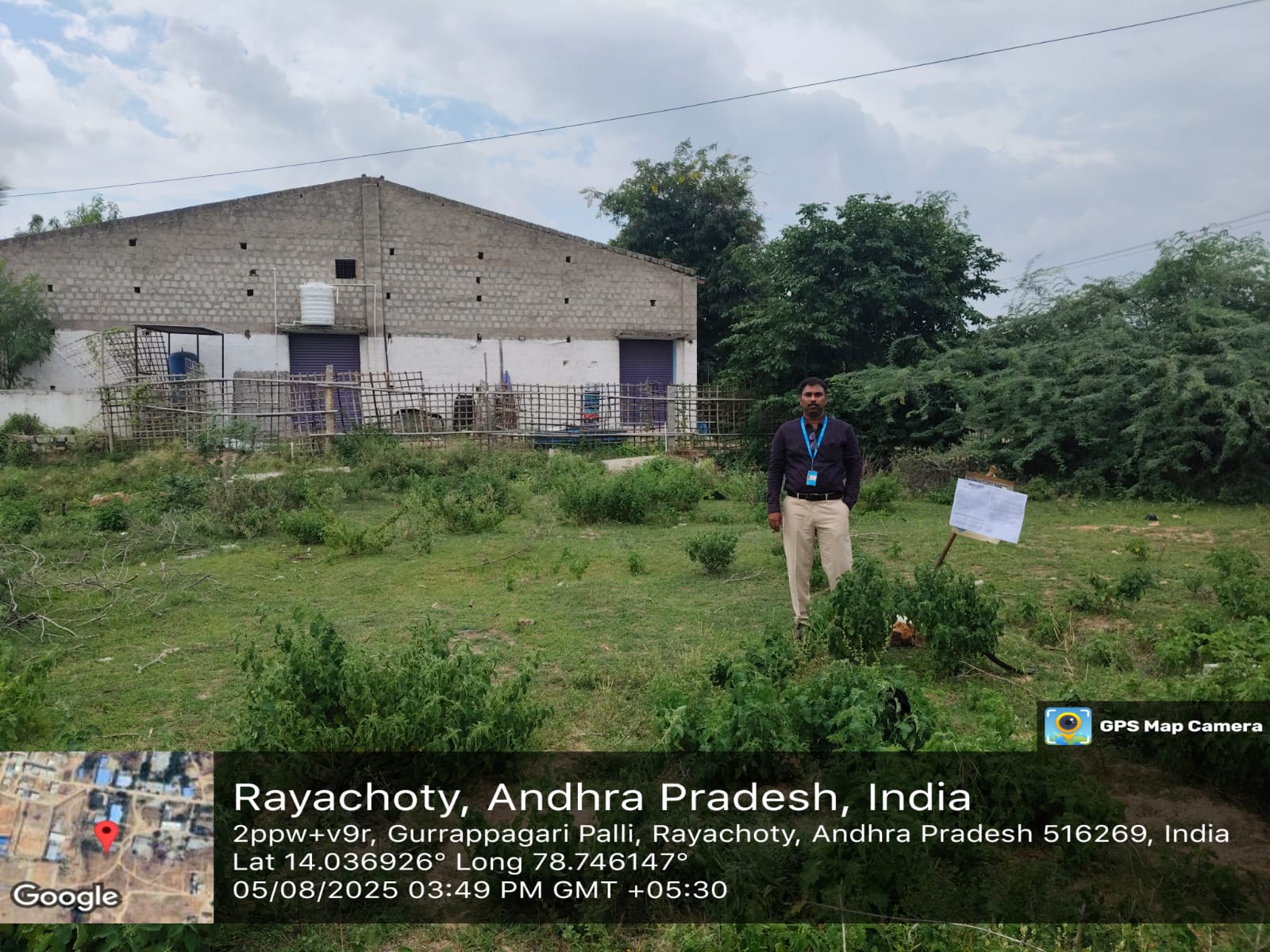 Industrial Plot for Sale in Vacant site in SY no 578 1 and 578 2 in plot no D8 of industrial park of Rayachoti, Chennamukkapalle