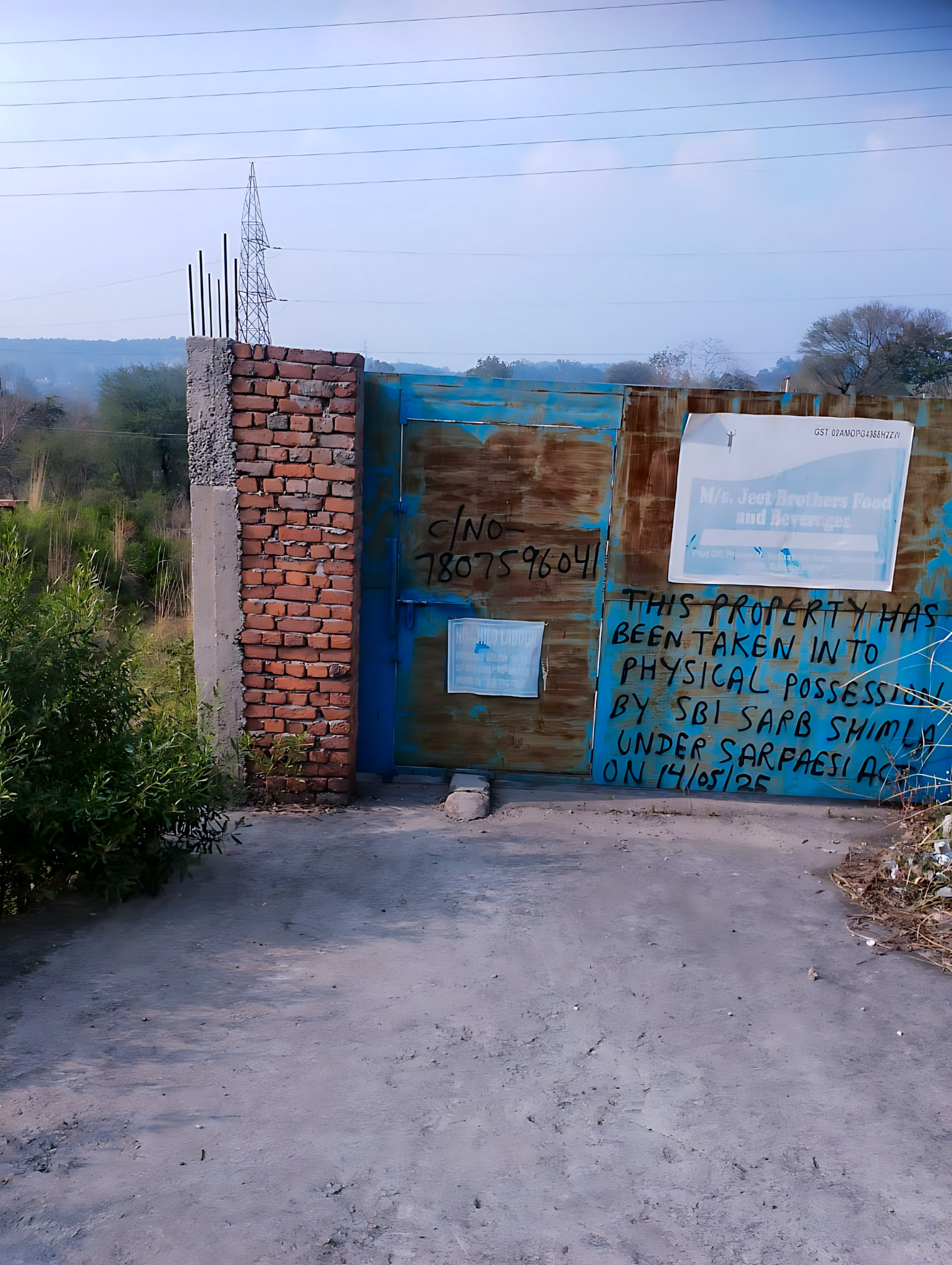 Industrial Plot with Factory Building for Sale in Gwalthai,Tehsil Shri Naina Devi Ji ,District Bilaspur,H.P., Golthai Industrial Area